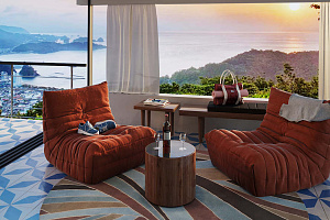 Мягкое  бескаркасное кресло Дефранс для веранды 